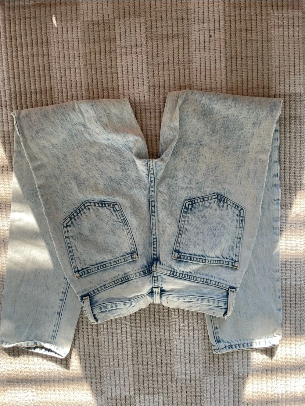pistola Light Acid-Wash High-Rise Jeans - Pale Blue